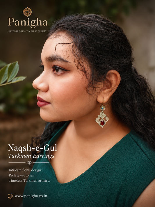 Naqsh-e-Gul Turkmen Earrings