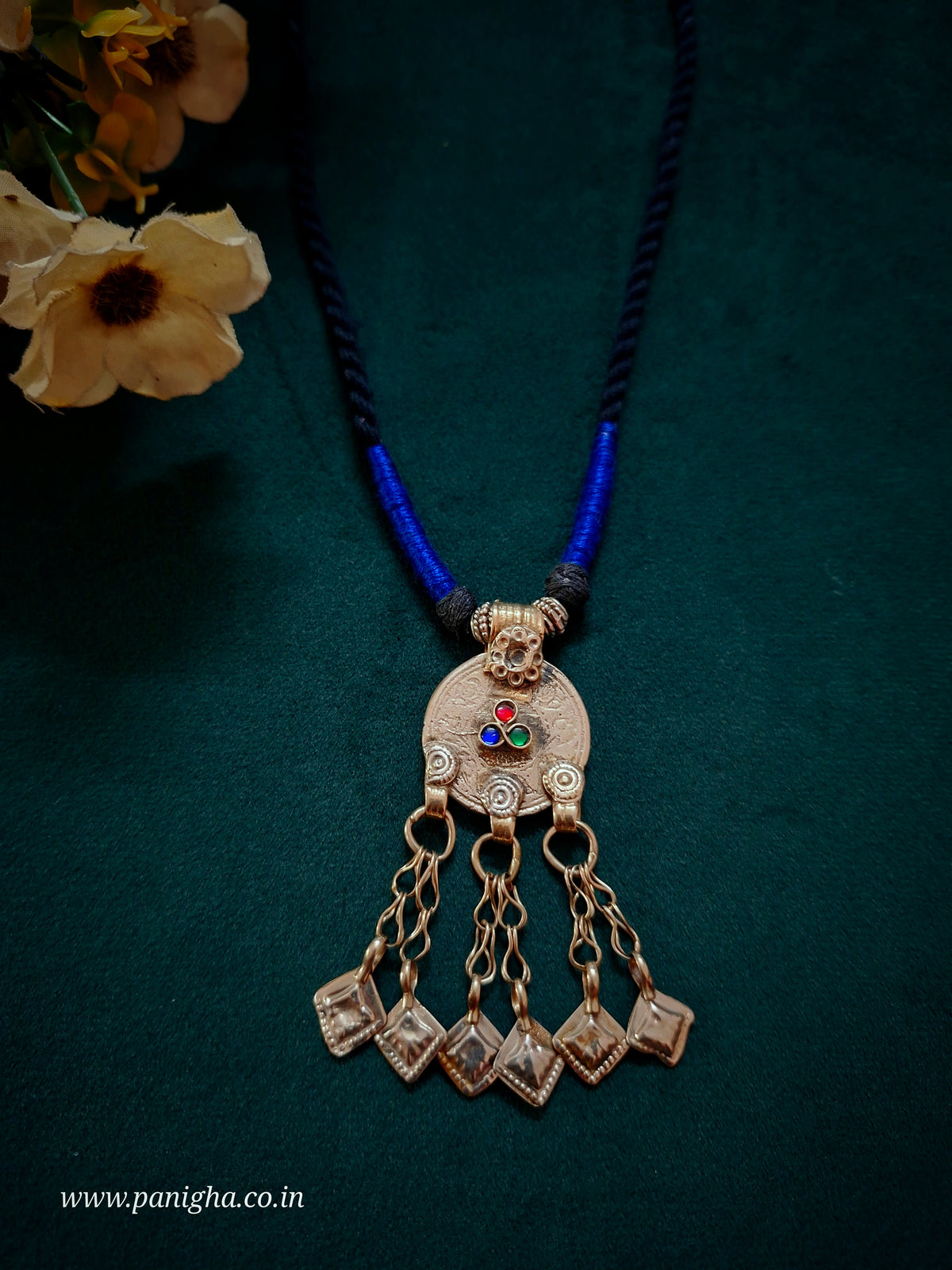 Lajward Coin Pendant