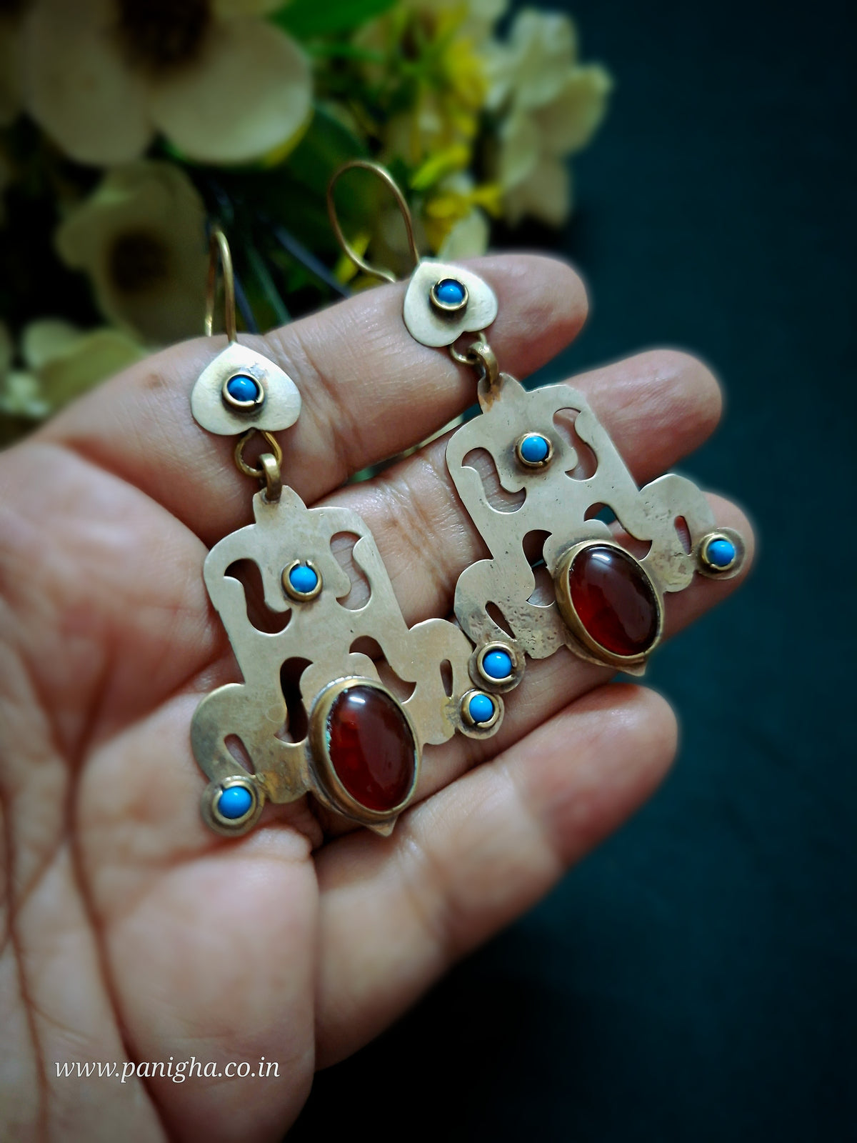 Naqsh-e-Gul Turkmen Earrings