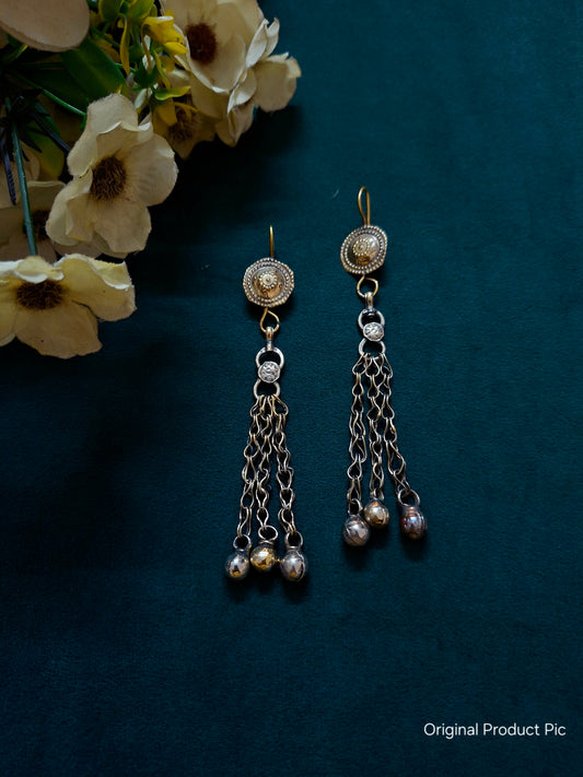 Afghan Jhalar — Statement Chain Earrings
