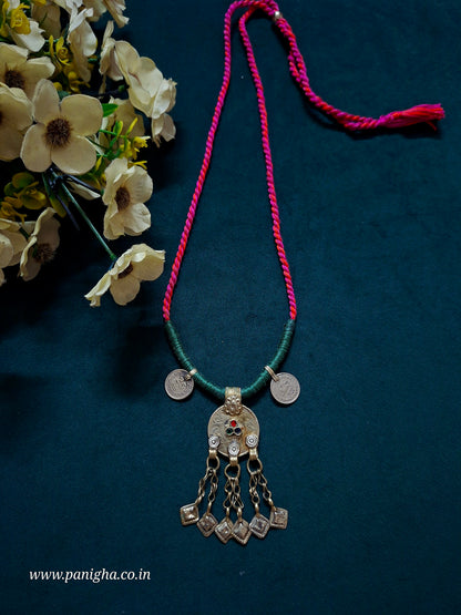 Noor Dori Tribal Coin Pendant Necklace