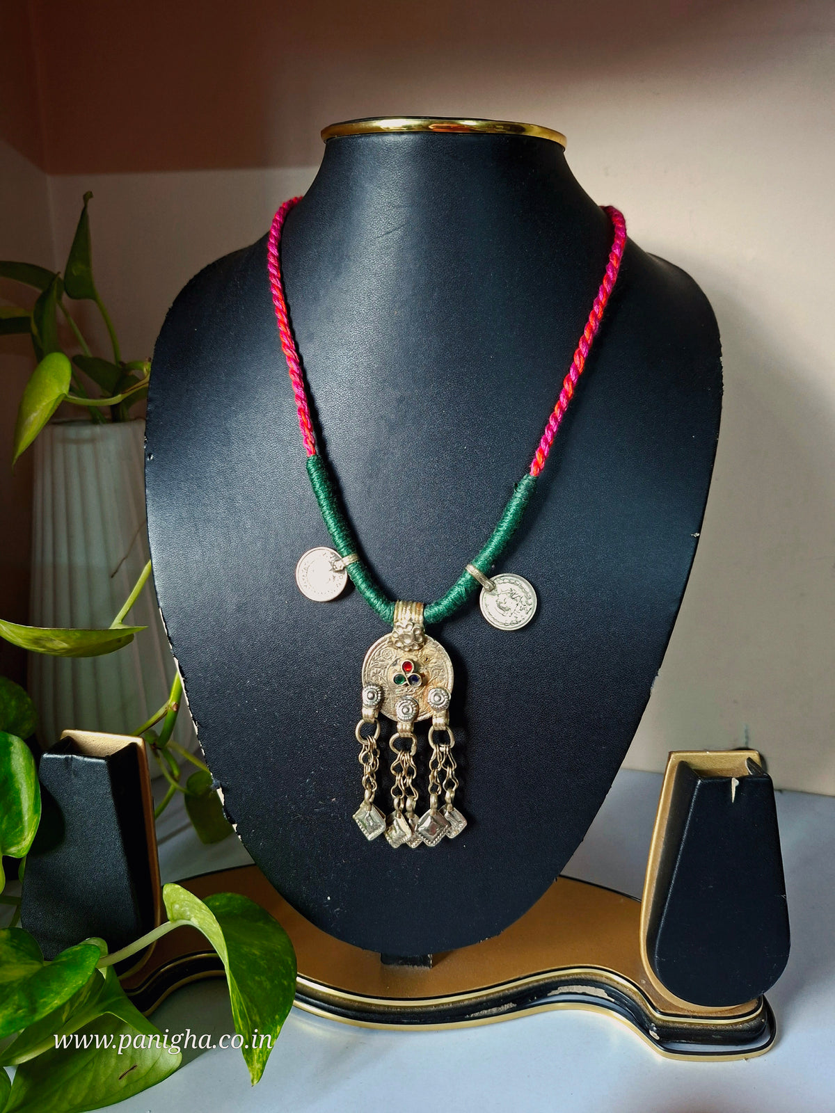 Noor Dori Tribal Coin Pendant Necklace