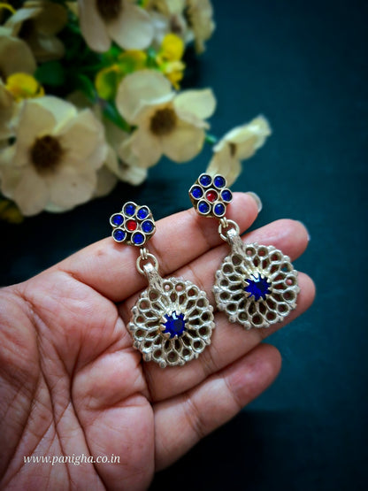 Daira-e-Gul Afghan Earrings