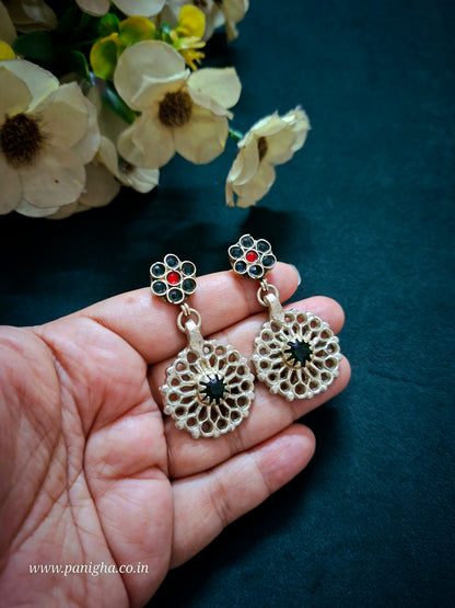 Daira-e-Gul Afghan Earrings