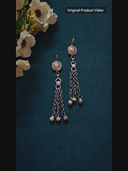 Afghan Jhalar — Statement Chain Earrings