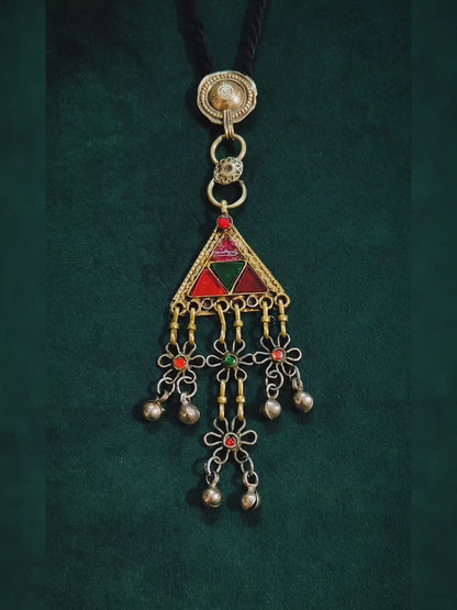 Zariya Vintage Afghan Pendant Neckpiece