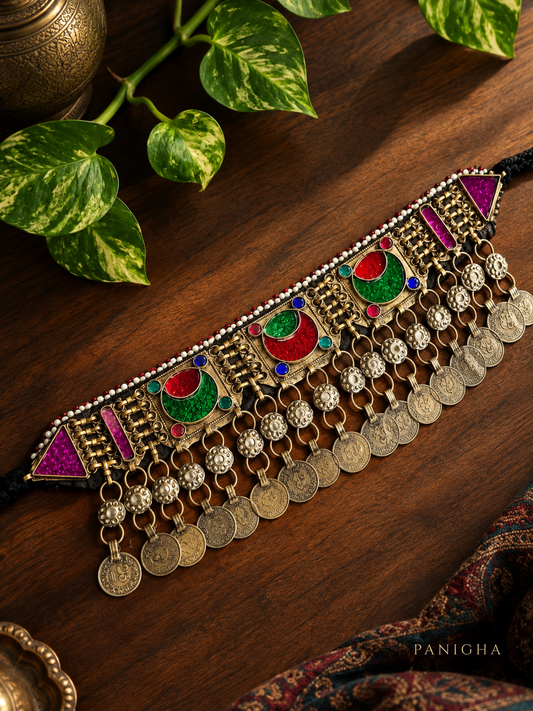 Rang-e-Sikka Afghan Choker