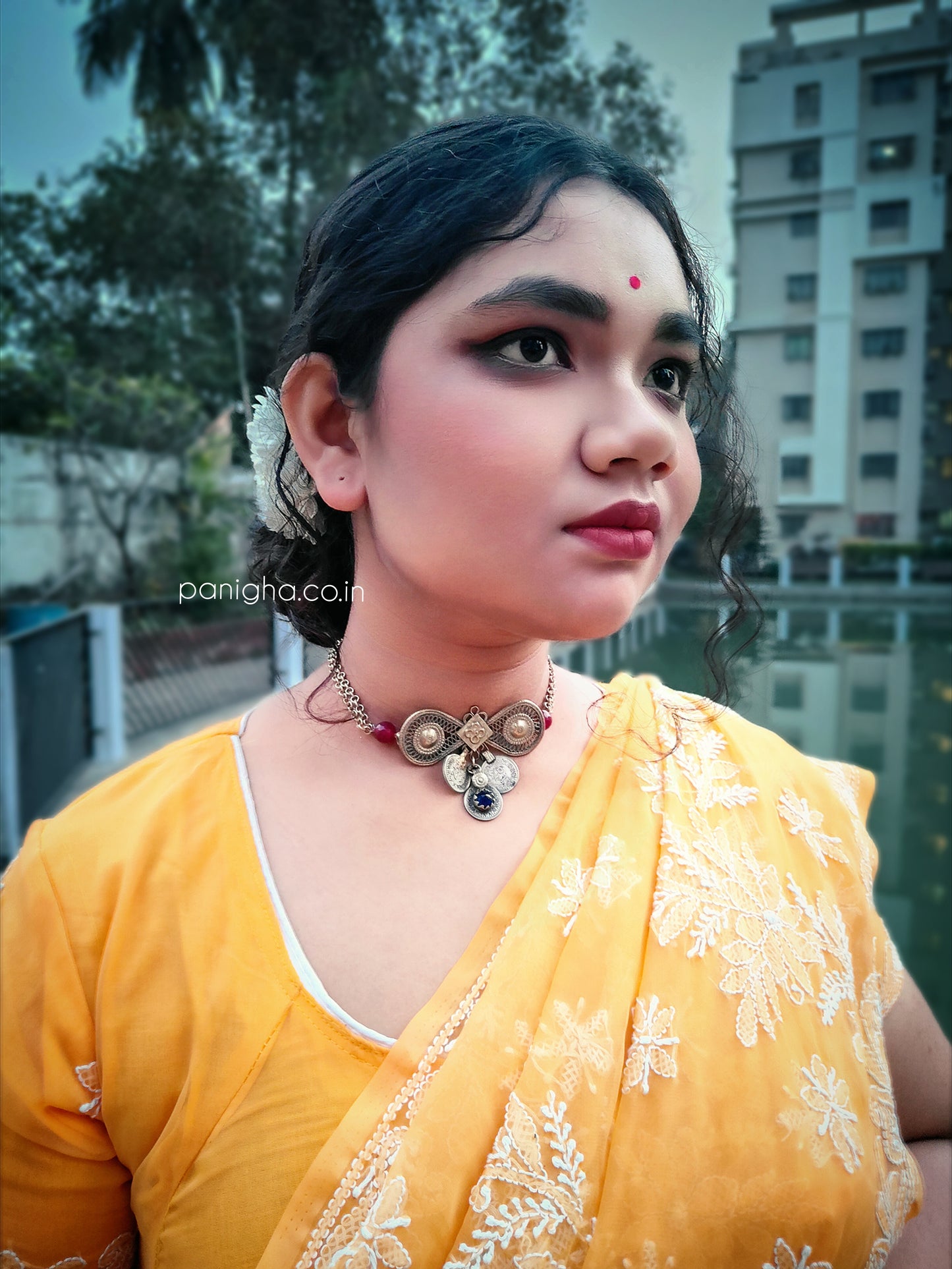 Afghan Vintage Hair Pin Choker