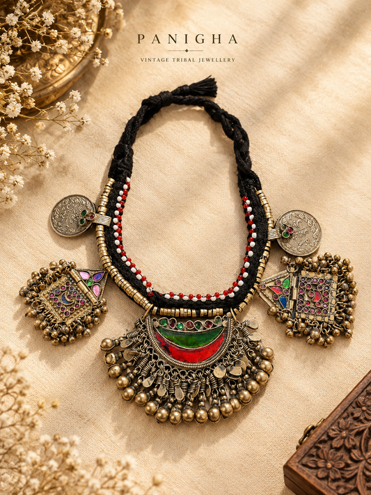 Kuchi Tribal Choker with Pendants