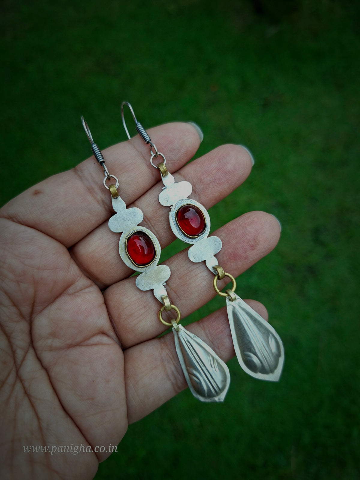 Surkh Shabnam Turkmen Earrings