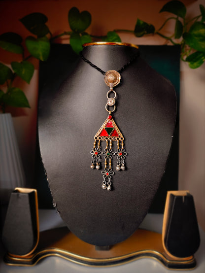 Zariya Vintage Afghan Pendant Neckpiece