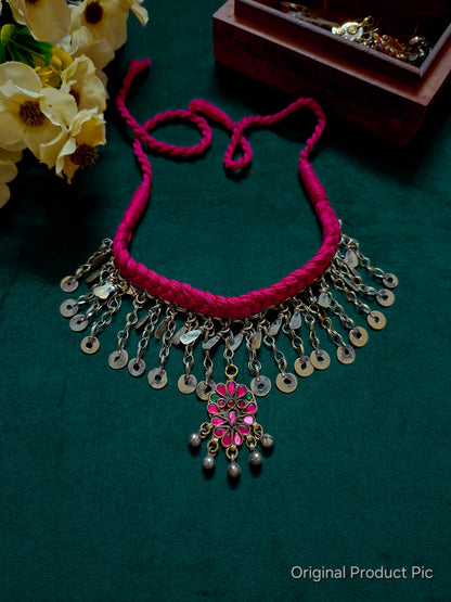 Jhalar Noor Choker — Gulabi