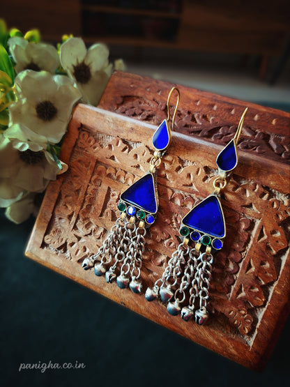 Neel Trikon Boond Afghan Earrings