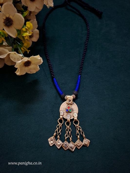 Lajward Coin Pendant