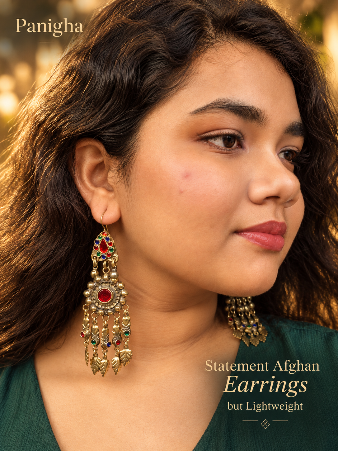 Jhalar-e-Shahi — Afghan Statement Earrings