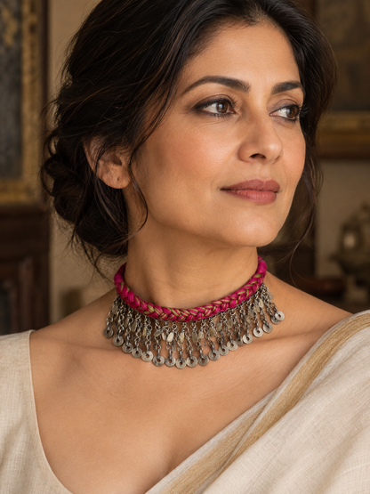 Jhalar Noor Choker — Gulabi