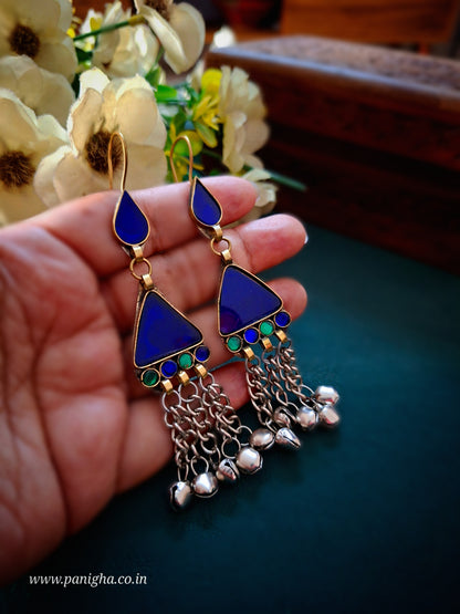 Neel Trikon Boond Afghan Earrings