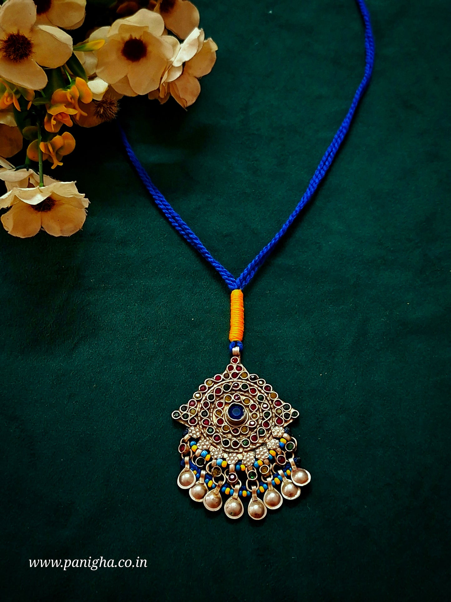 Nazar Rang Vintage Afghan Pendant