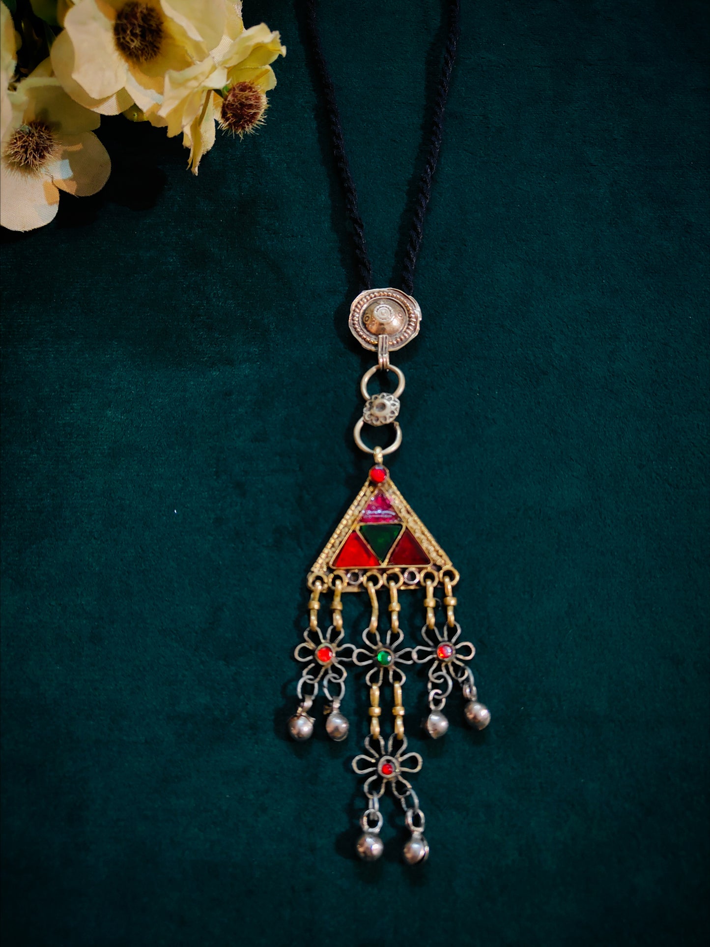 Zariya Vintage Afghan Pendant Neckpiece
