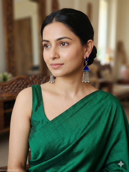 Neel Trikon Boond Afghan Earrings