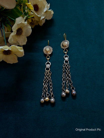 Afghan Jhalar — Statement Chain Earrings