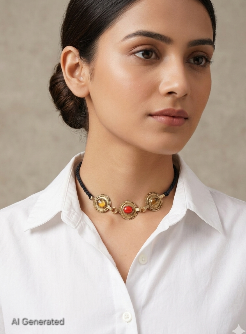 Surkh Noor Afghan Choker