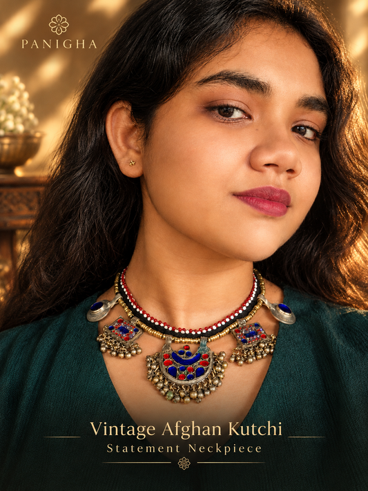 Vintage Afghan Kutchi Statement Neckpiece